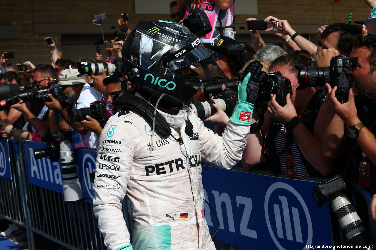 GP USA, 23.10.2016 - Gara, secondo Nico Rosberg (GER) Mercedes AMG F1 W07 Hybrid