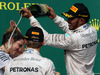 GP USA, 23.10.2016 - Gara, Lewis Hamilton (GBR) Mercedes AMG F1 W07 Hybrid vincitore, secondo Nico Rosberg (GER) Mercedes AMG F1 W07 Hybrid e Victoria Vowles, Mercedes