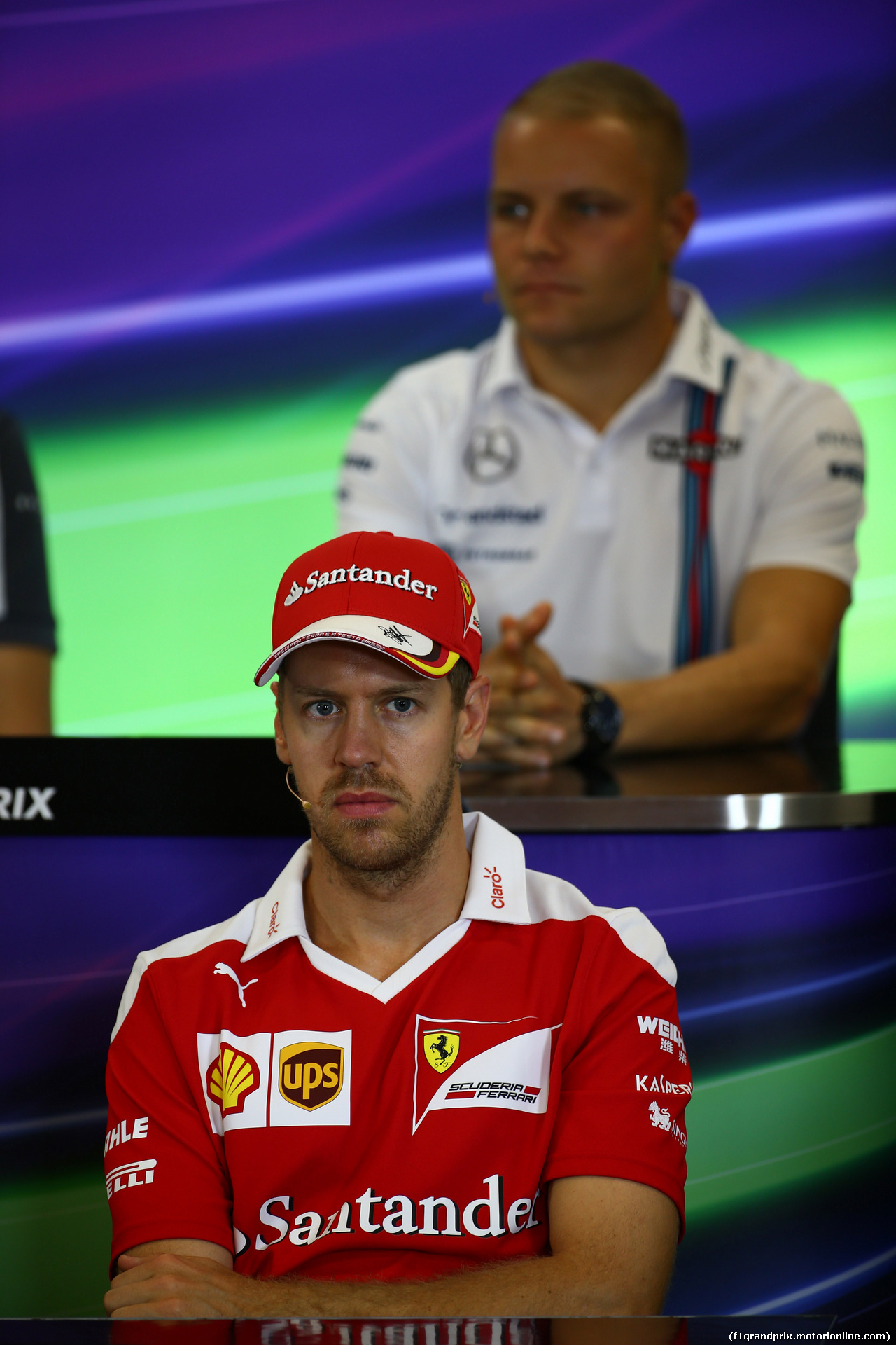 GP USA, 20.10.2016 - Conferenza Stampa, Sebastian Vettel (GER) Ferrari SF16-H e Valtteri Bottas (FIN) Williams FW38