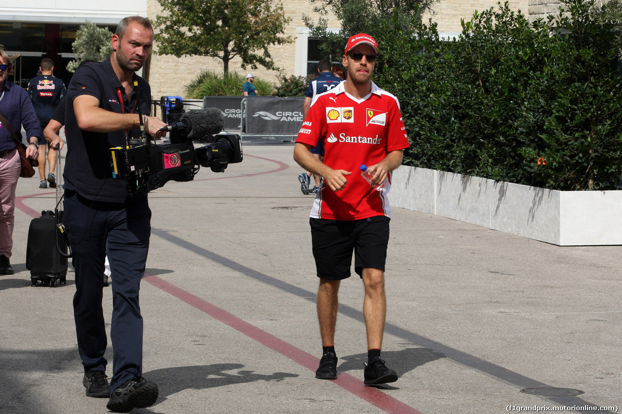 GP USA, 20.10.2016 - Sebastian Vettel (GER) Ferrari SF16-H