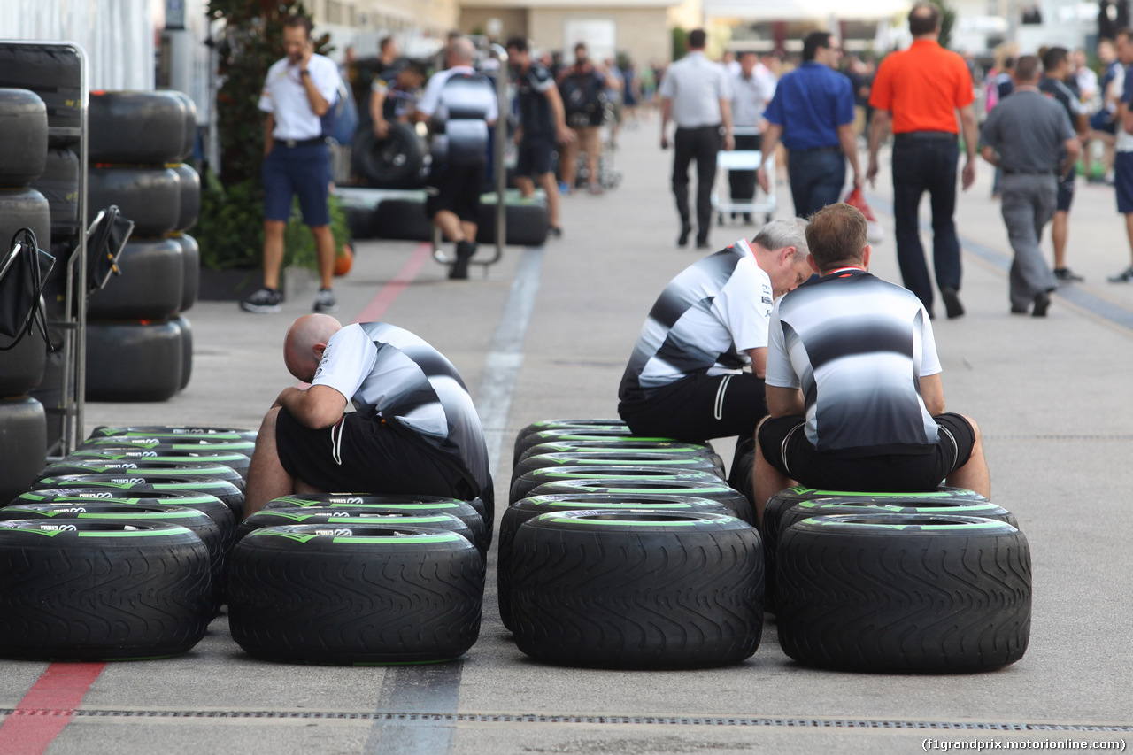 GP USA, 20.10.2016 - Pirelli Tyres