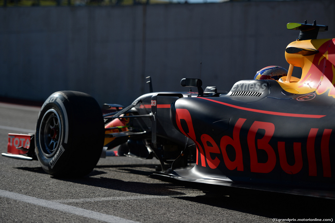 GP USA, 22.10.2016 - Prove Libere 3, Max Verstappen (NED) Red Bull Racing RB12