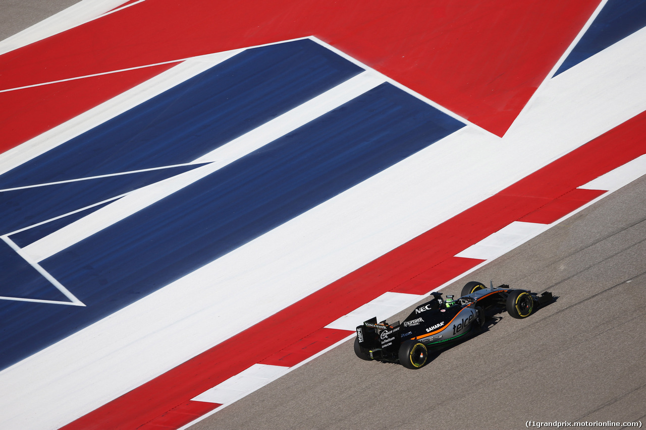 GP USA, 22.10.2016 - Prove Libere 3, Nico Hulkenberg (GER) Sahara Force India F1 VJM09