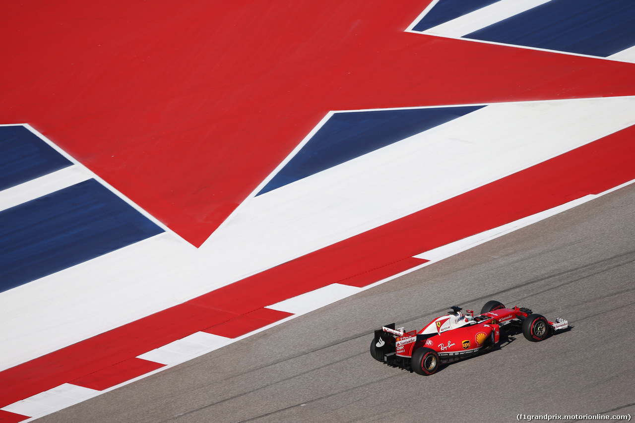 GP USA, 22.10.2016 - Prove Libere 3, Sebastian Vettel (GER) Ferrari SF16-H
