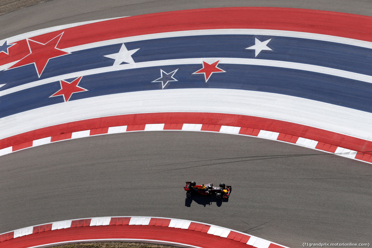 GP USA, 22.10.2016 - Prove Libere 3, Daniel Ricciardo (AUS) Red Bull Racing RB12