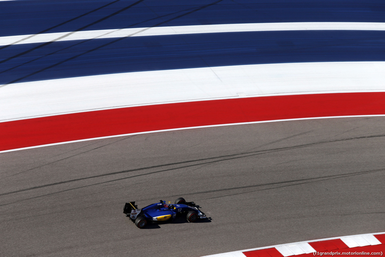 GP USA, 22.10.2016 - Prove Libere 3, Felipe Nasr (BRA) Sauber C34