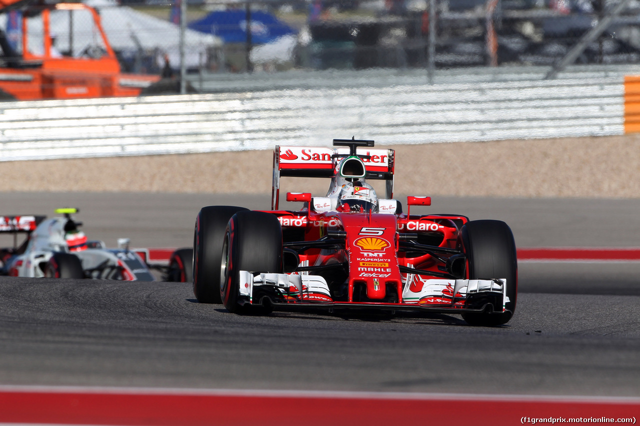 GP USA, 22.10.2016 - Prove Libere 3, Sebastian Vettel (GER) Ferrari SF16-H