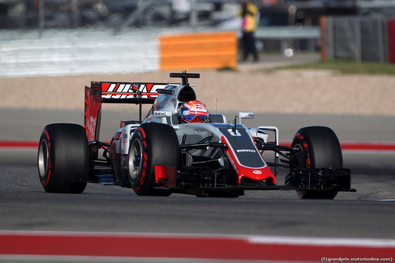 GP USA, 22.10.2016 - Prove Libere 3, Romain Grosjean (FRA) Haas F1 Team VF-16