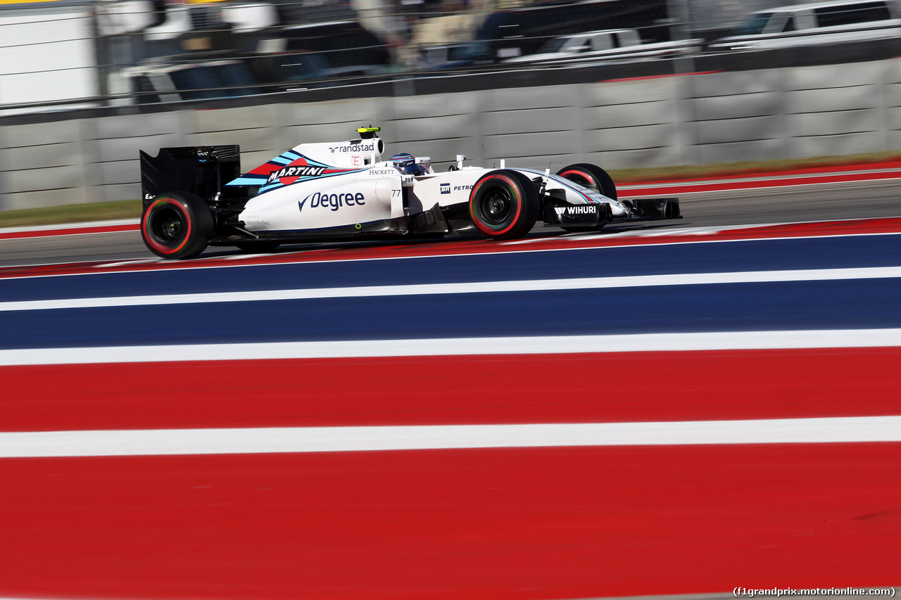 GP USA, 22.10.2016 - Prove Libere 3, Valtteri Bottas (FIN) Williams FW38