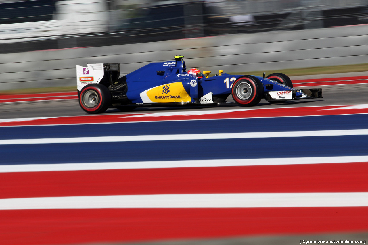 GP USA, 22.10.2016 - Prove Libere 3, Felipe Nasr (BRA) Sauber C34