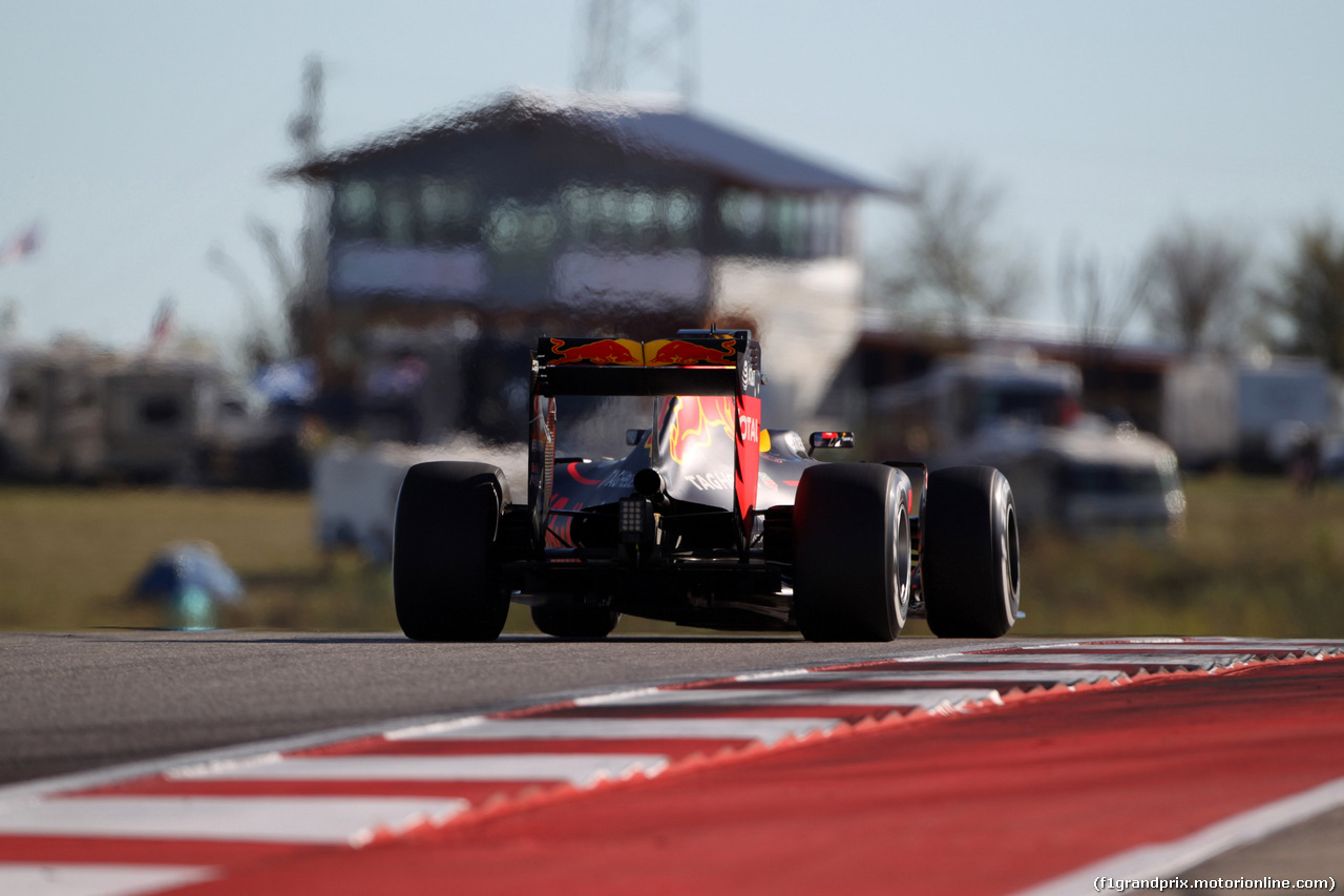GP USA, 22.10.2016 - Prove Libere 3, Daniel Ricciardo (AUS) Red Bull Racing RB12