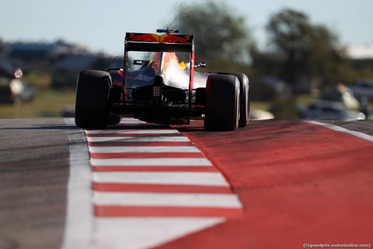 GP USA, 22.10.2016 - Prove Libere 3, Daniel Ricciardo (AUS) Red Bull Racing RB12