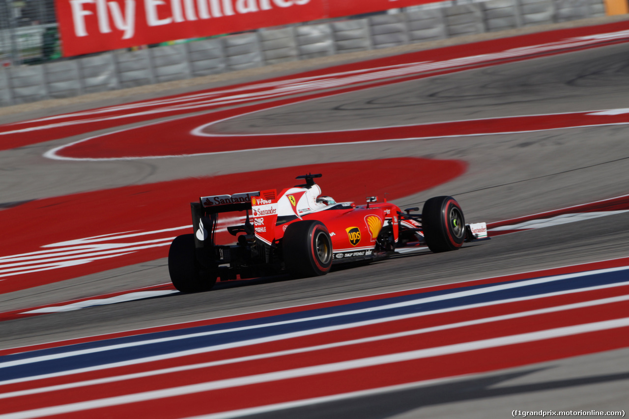 GP USA, 22.10.2016 - Prove Libere 3, Sebastian Vettel (GER) Ferrari SF16-H