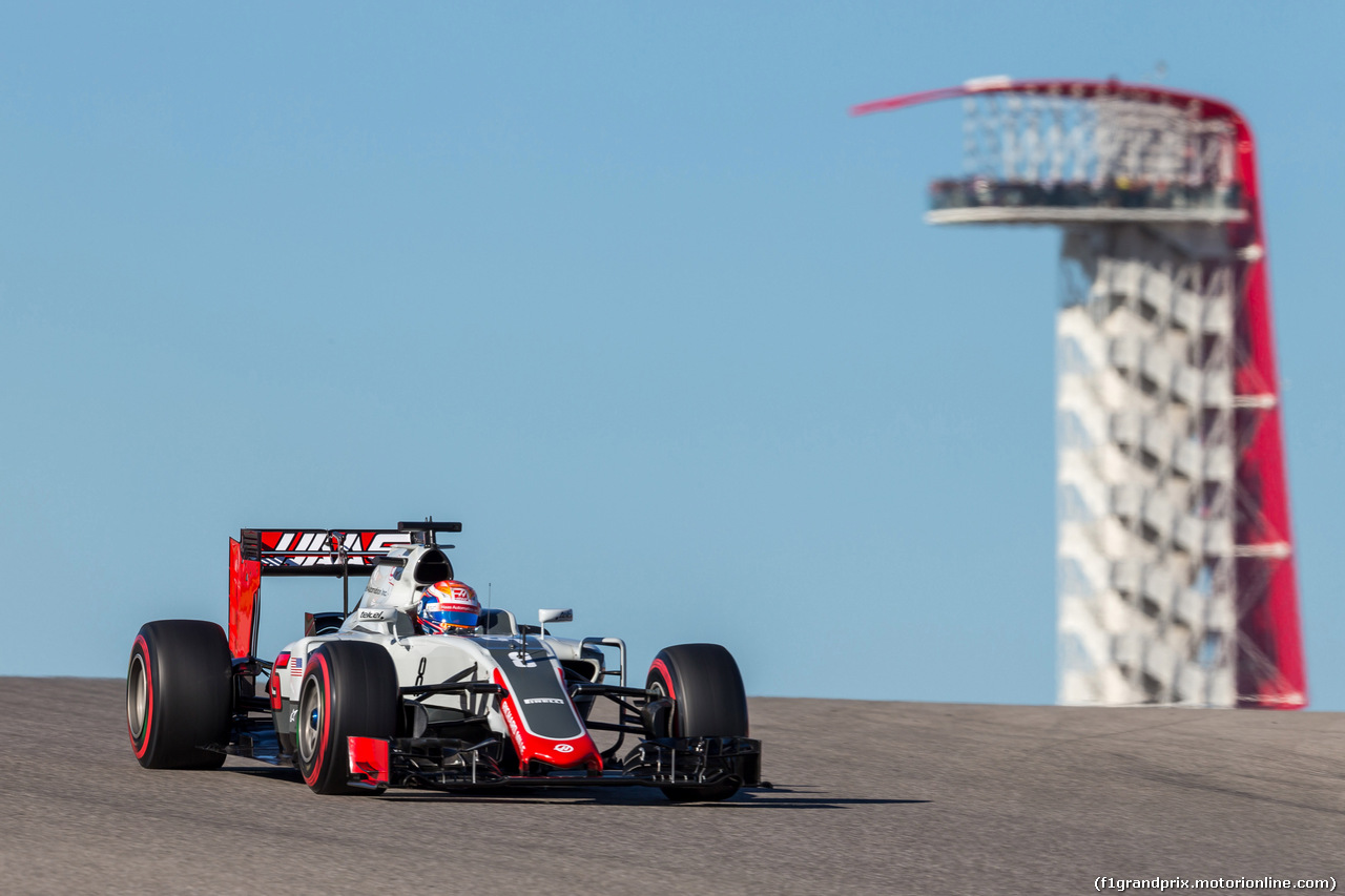 GP USA, 22.10.2016 - Prove Libere 3, Romain Grosjean (FRA) Haas F1 Team VF-16