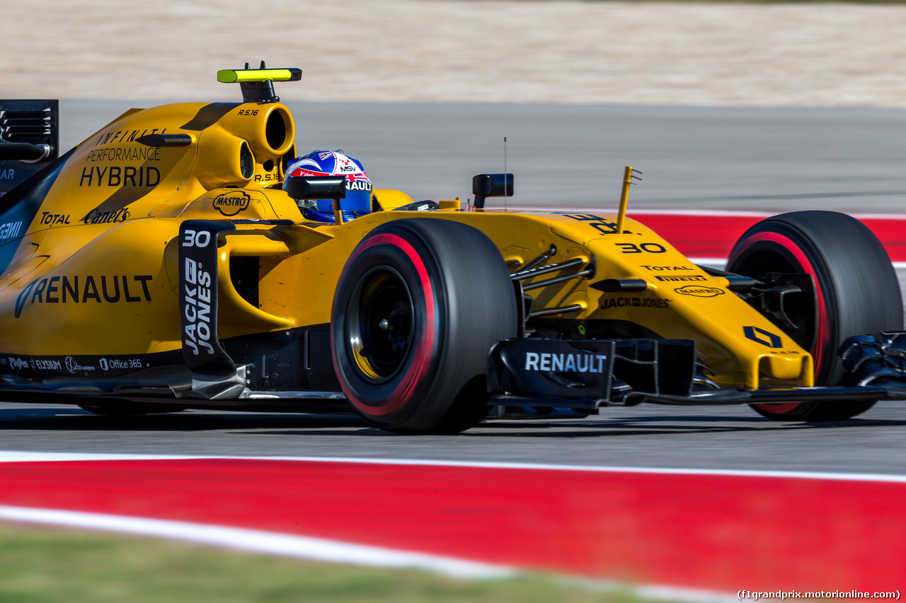 GP USA, 22.10.2016 - Prove Libere 3, Jolyon Palmer (GBR) Renault Sport F1 Team RS16