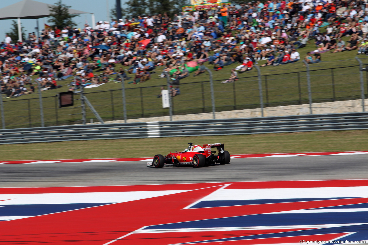 GP USA, 22.10.2016 - Qualifiche, Sebastian Vettel (GER) Ferrari SF16-H
