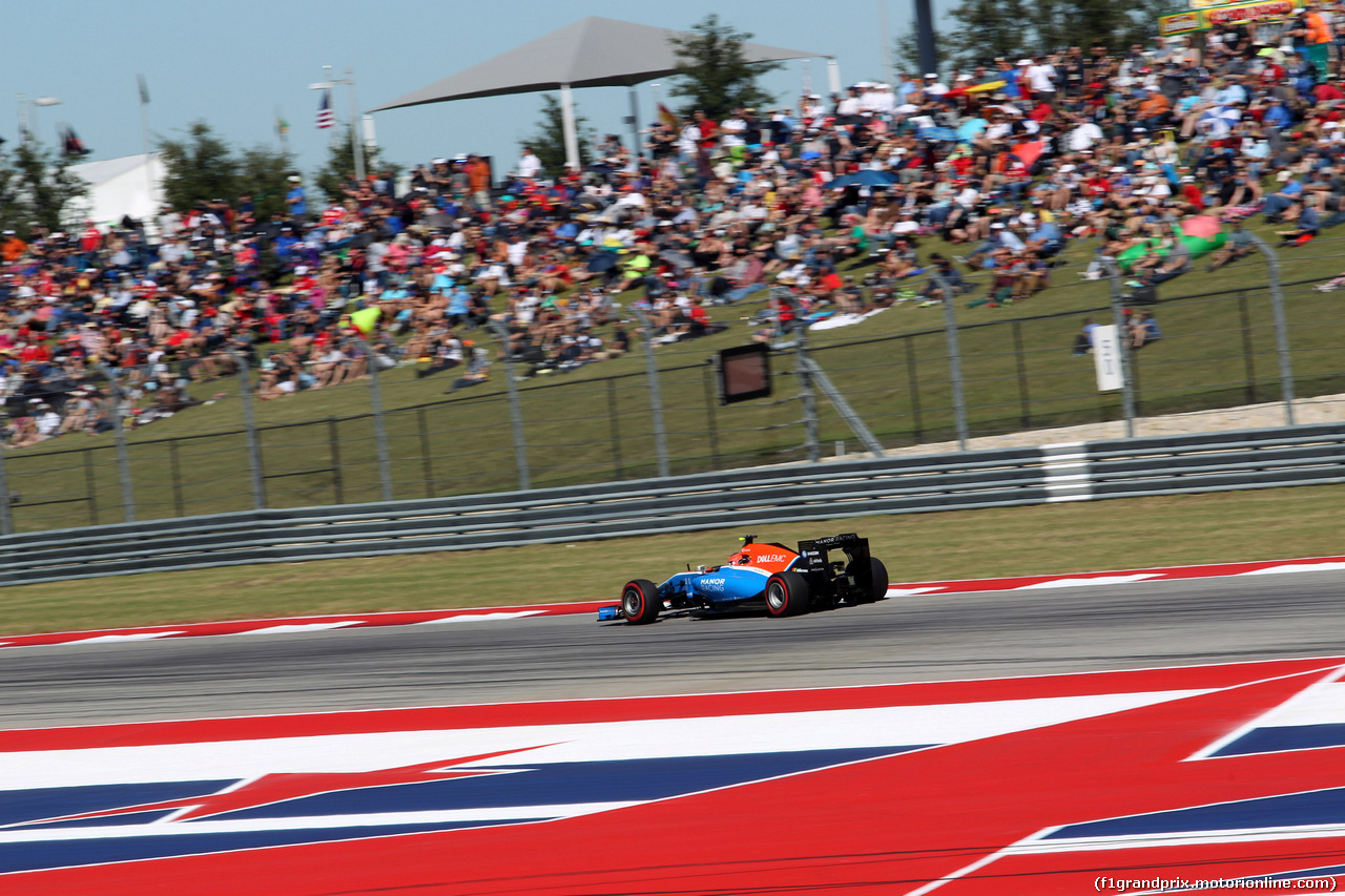 GP USA, 22.10.2016 - Qualifiche, Esteban Ocon (FRA) Manor Racing MRT05