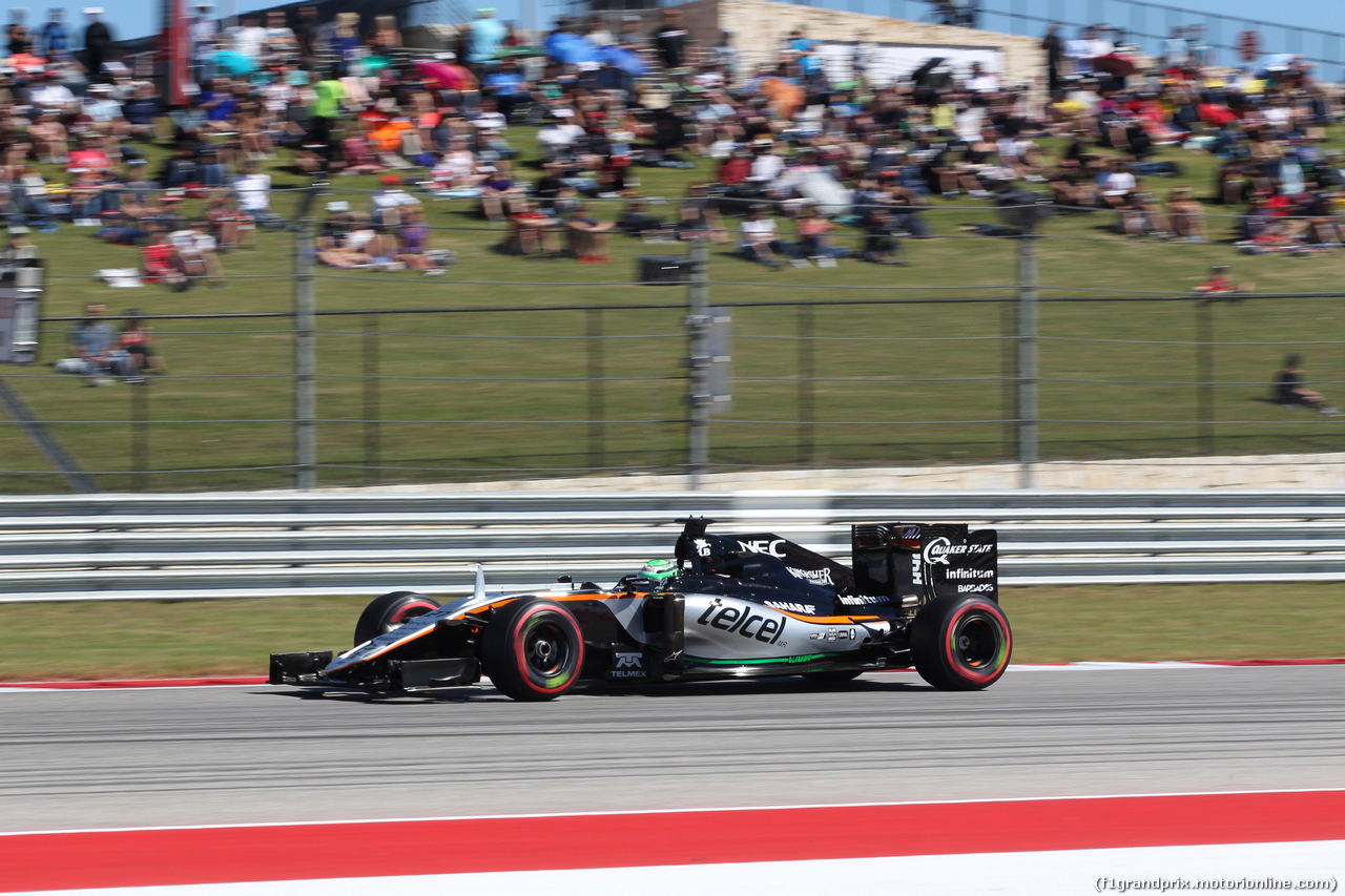 GP USA, 22.10.2016 - Qualifiche, Nico Hulkenberg (GER) Sahara Force India F1 VJM09