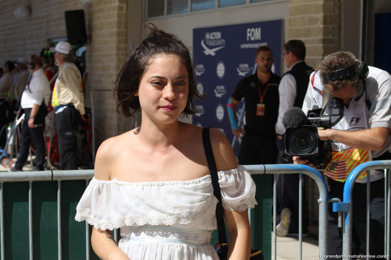 GP USA, 22.10.2016 - Qualifiche, Rosa Salazar, Actress