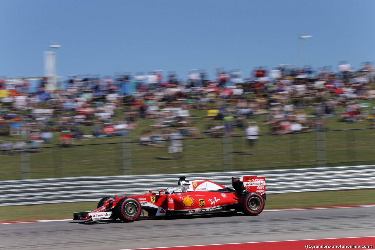GP USA, 22.10.2016 - Qualifiche, Sebastian Vettel (GER) Ferrari SF16-H