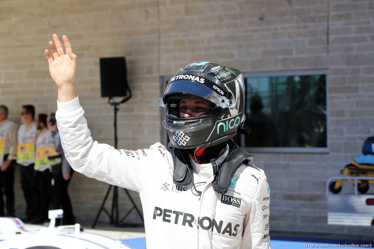 GP USA, 22.10.2016 - Qualifiche, secondo Nico Rosberg (GER) Mercedes AMG F1 W07 Hybrid