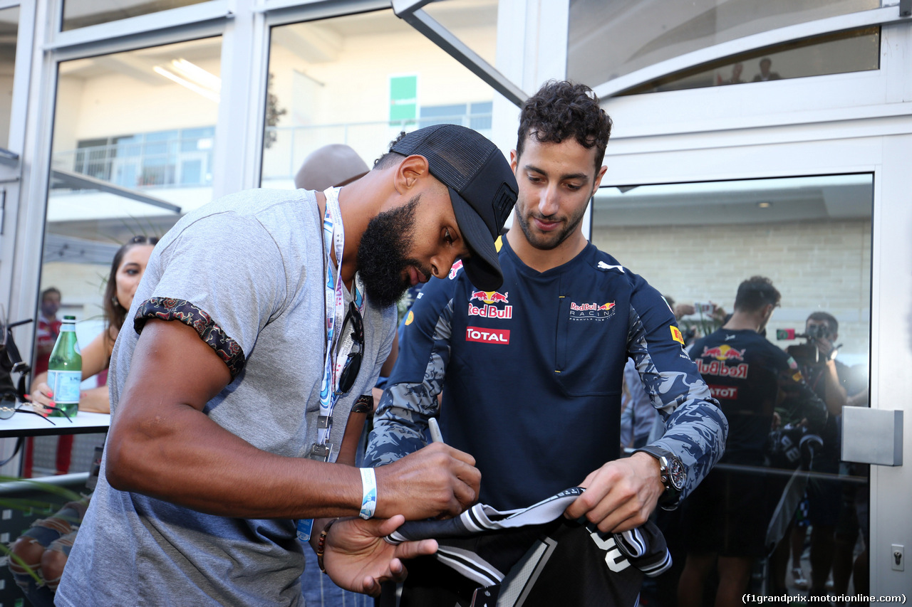 GP USA, 22.10.2016 - Daniel Ricciardo (AUS) Red Bull Racing RB12
