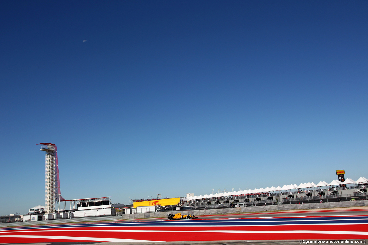 GP USA, 21.10.2016 - Prove Libere 1, Jolyon Palmer (GBR) Renault Sport F1 Team RS16