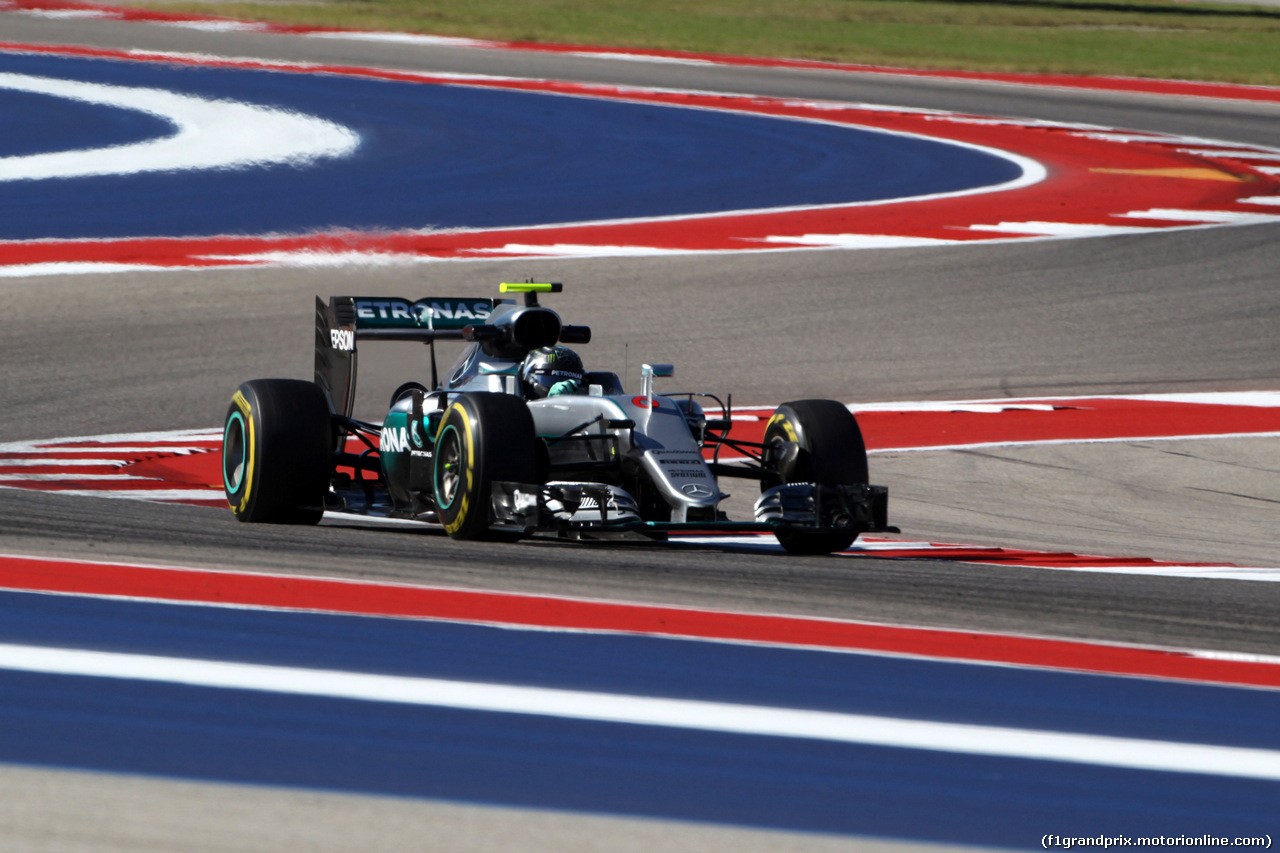 GP USA, 21.10.2016 - Prove Libere 1, Nico Rosberg (GER) Mercedes AMG F1 W07 Hybrid