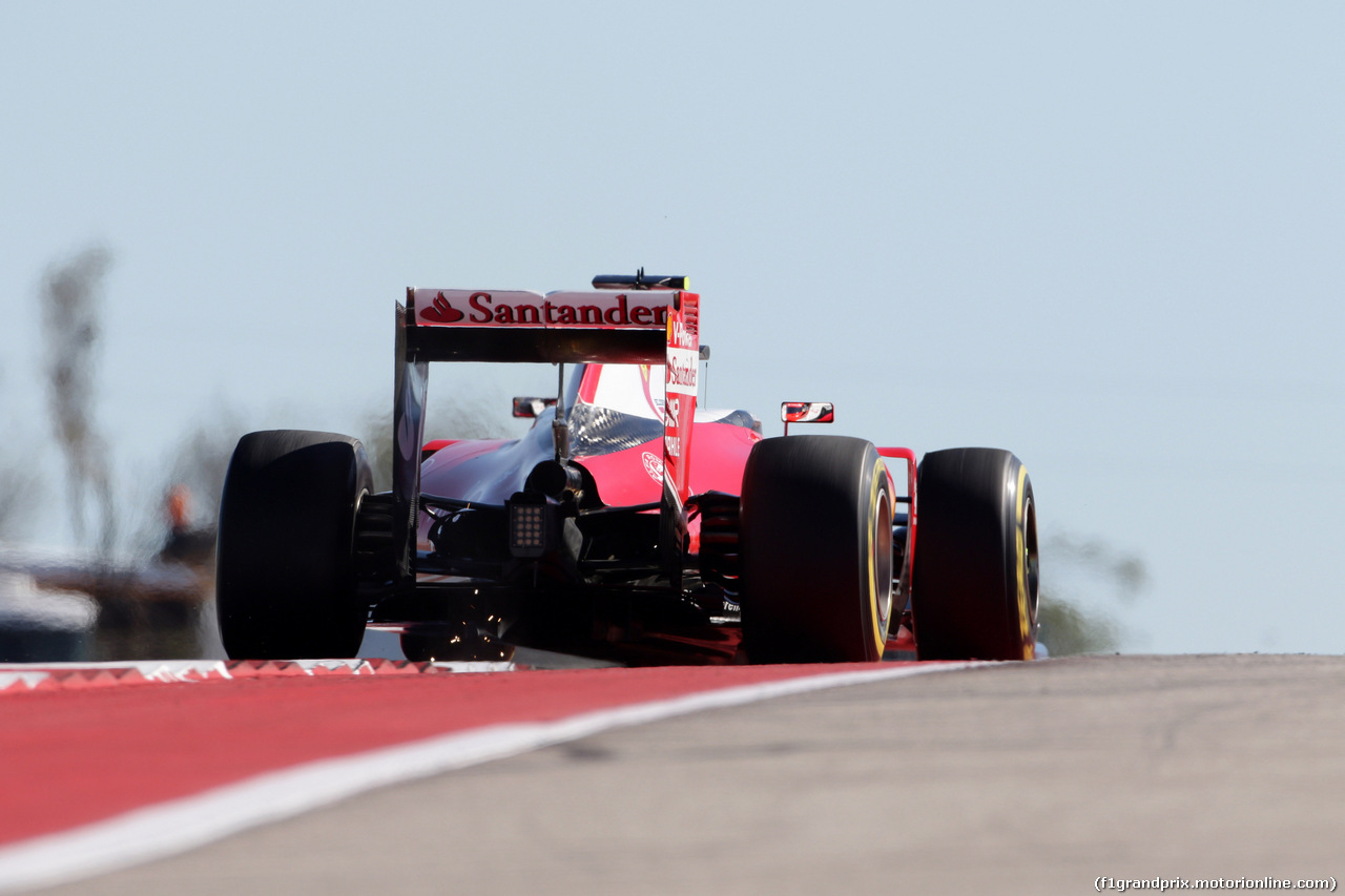 GP USA, 21.10.2016 - Prove Libere 1, Kimi Raikkonen (FIN) Ferrari SF16-H
