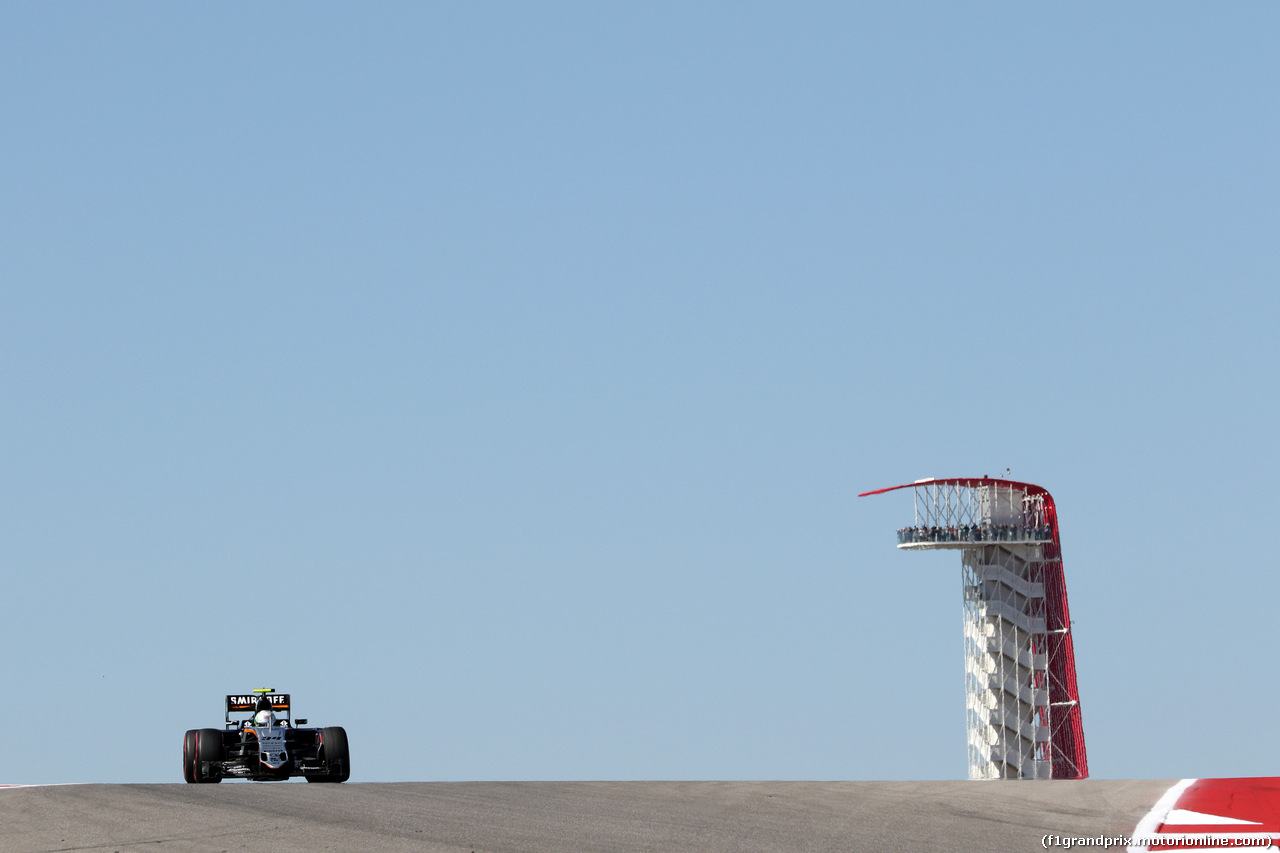 GP USA, 21.10.2016 - Prove Libere 1, Alfonso Celis (MEX) Test Driver, Sahara Force India Team