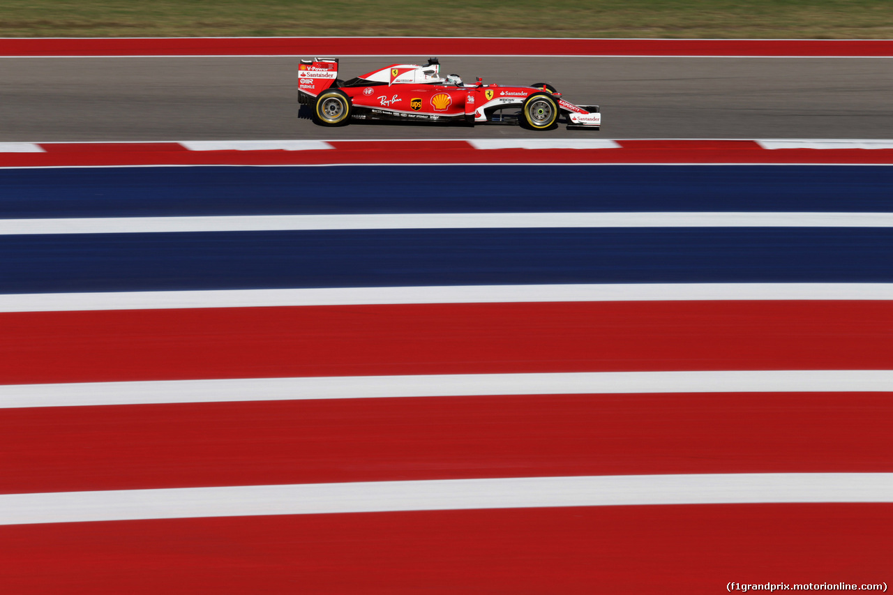 GP USA, 21.10.2016 - Prove Libere 1, Sebastian Vettel (GER) Ferrari SF16-H
