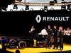 RENAULT F1 PRESENTAZIONE 2016, (L to R): Carlos Ghosn (FRA) Chairman of Renault with Jolyon Palmer (GBR) Renault Sport Formula One Team; Esteban Ocon (FRA) Renault Sport Formula One Team Test Driver; e Kevin Magnussen (DEN) Renault Sport Formula One Team.
03.02.2016.