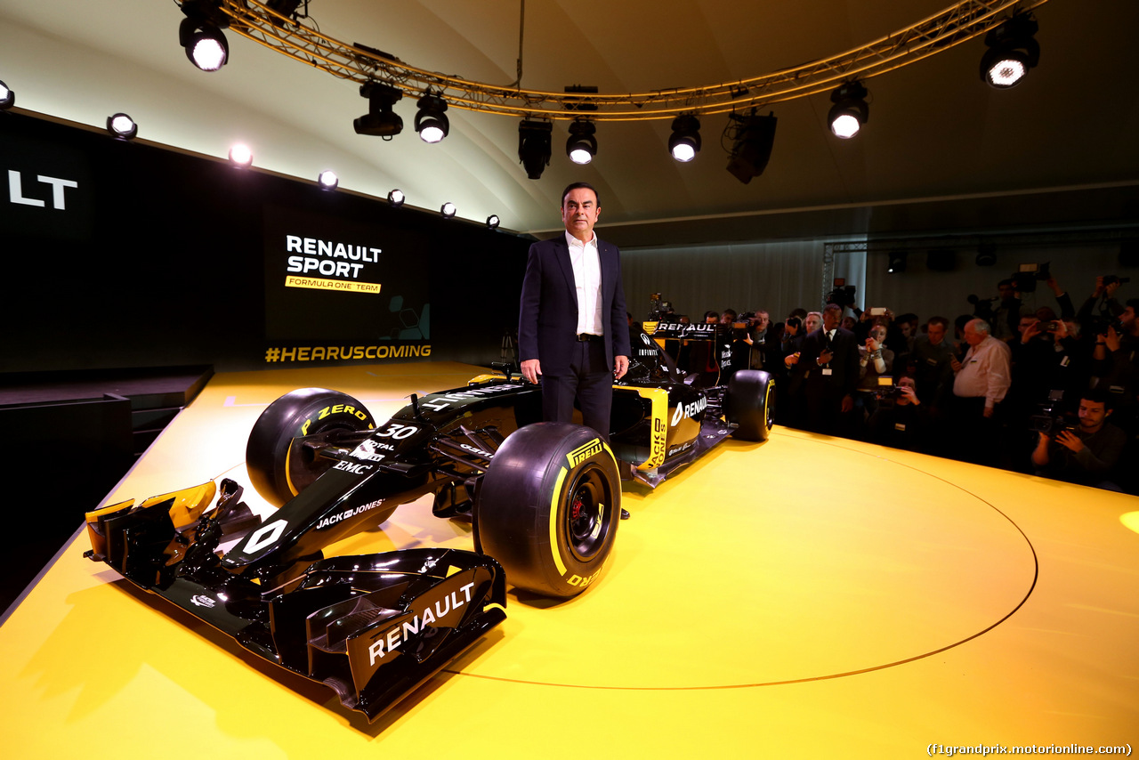 RENAULT F1 PRESENTAZIONE 2016, Carlos Ghosn (FRA) Chairman of Renault.
03.02.2016.