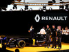 RENAULT F1 PRESENTAZIONE 2016, Frederic Vasseur (FRA) Renault Sport Formula One Team Racing Director, Carlos Ghosn (FRA) Chairman of Renault, Kevin Magnussen (DEN) Renault Sport Formula One Team, Jolyon Palmer (GBR), Renault Sport Formula One Team e Esteban Ocon (FRA), Renault Sport Formula One Team 
03.02.2016.