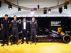 RENAULT F1 PRESENTAZIONE 2016, (L to R): Esteban Ocon (FRA) Renault Sport Formula One Team Test Driver with Jolyon Palmer (GBR) Renault Sport Formula One Team; Carlos Ghosn (FRA) Chairman of Renault e Kevin Magnussen (DEN) Renault Sport Formula One Team.
03.02.2016.
