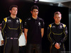 RENAULT F1 PRESENTAZIONE 2016, (L to R): Jolyon Palmer (GBR) Renault Sport Formula One Team with Esteban Ocon (FRA) Renault Sport Formula One Team Test Driver e Kevin Magnussen (DEN) Renault Sport Formula One Team.
03.02.2016.