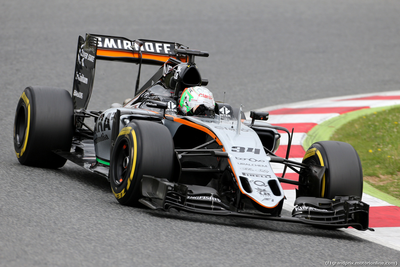 TEST F1 BARCELLONA 17 MAGGIO, Alfonso Celis (MEX), Force India 
17.05.2016.