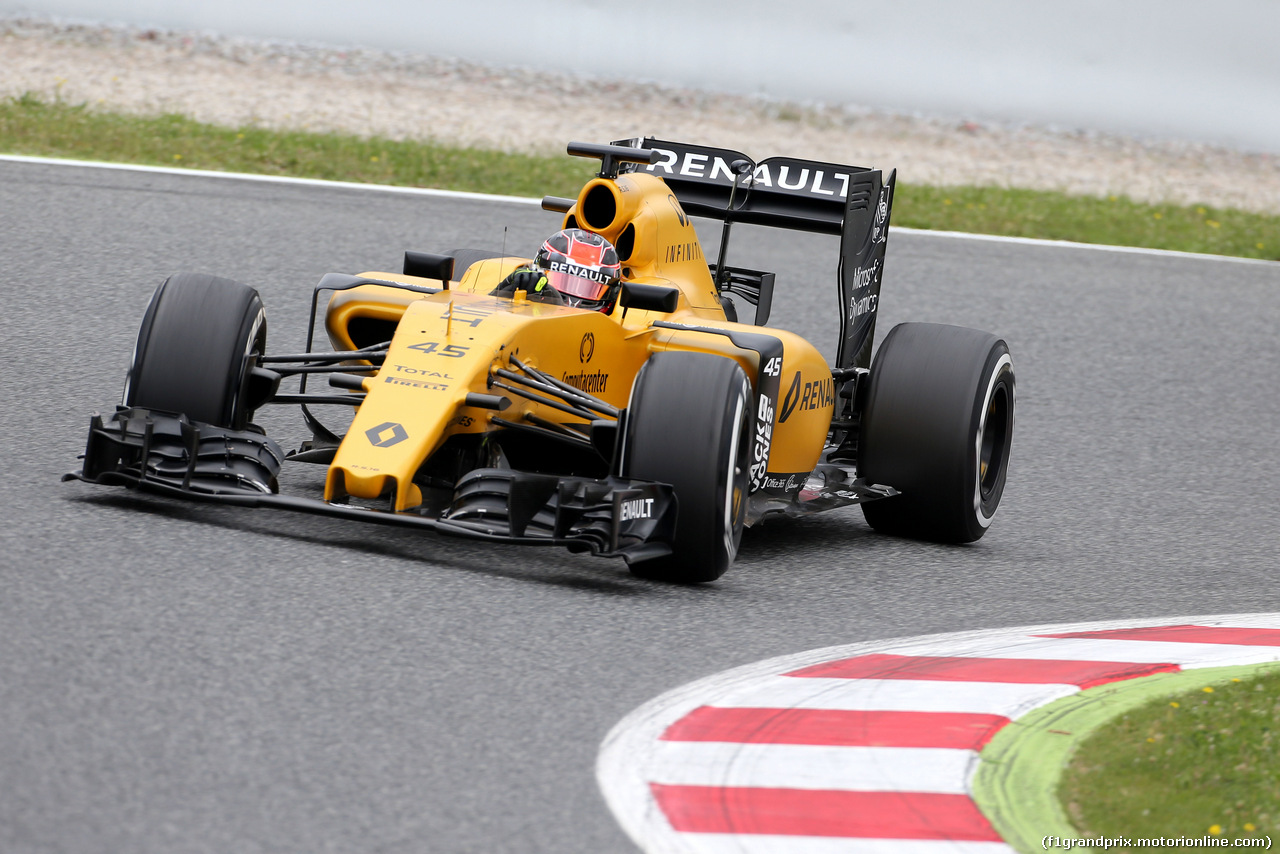 TEST F1 BARCELLONA 17 MAGGIO, Esteban Ocon (FRA), Third Driver, Renault Sport F1 Team 
17.05.2016.