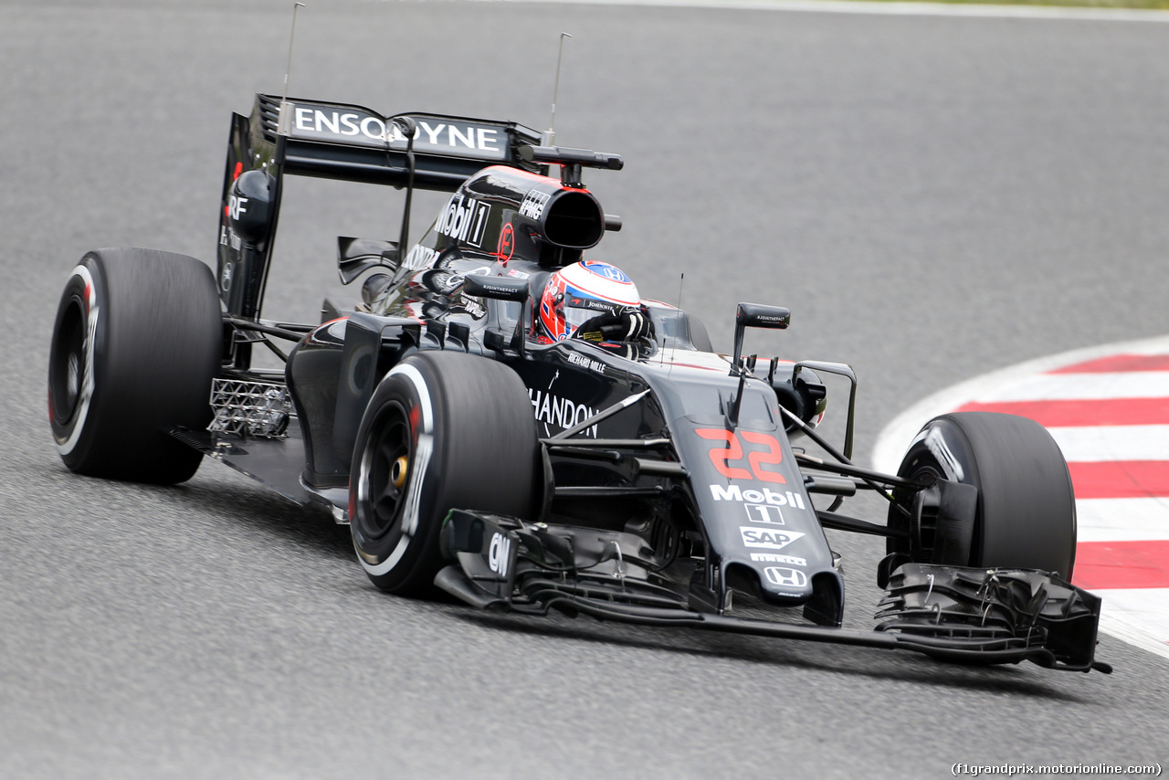 TEST F1 BARCELLONA 17 MAGGIO, Jenson Button (GBR), McLaren Honda 
17.05.2016.