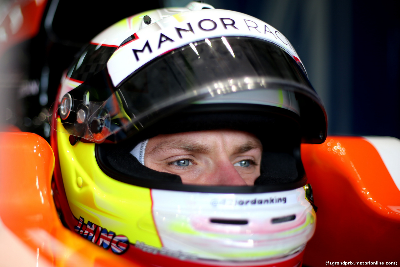 TEST F1 BARCELLONA 18 MAGGIO, Jordan King (GBR), Manor F1 Team  
18.05.2016.