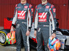 TEST F1 BARCELLONA 22 FEBBRAIO, (L to R): Esteban Gutierrez (MEX) Haas F1 Team e Romain Grosjean (FRA) Haas F1 Team unveil the Haas VF-16.
22.02.2016.
