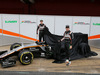 TEST F1 BARCELLONA 22 FEBBRAIO, (L to R): Nico Hulkenberg (GER) Sahara Force India F1 e team mate Sergio Perez (MEX) Sahara Force India F1 unveil the Sahara Force India F1 VJM09.
22.02.2016.