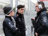 TEST F1 BARCELLONA 22 FEBBRAIO, (L to R): Sergio Perez (MEX) Sahara Force India F1 with Tim Wright (GBR) Sahara Force India F1 Team Gara Engineer e Tom McCullough (GBR) Sahara Force India F1 Team Chief Engineer.
22.02.2016.