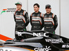 TEST F1 BARCELLONA 22 FEBBRAIO, (L to R): Nico Hulkenberg (GER) Sahara Force India F1 with Alfonso Celis Jr (MEX) Sahara Force India F1 Development Driver e Sergio Perez (MEX) Sahara Force India F1 e the Sahara Force India F1 VJM09.
22.02.2016.