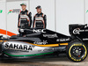 TEST F1 BARCELLONA 22 FEBBRAIO, (L to R): Nico Hulkenberg (GER) Sahara Force India F1 e team mate Sergio Perez (MEX) Sahara Force India F1 with the Sahara Force India F1 VJM09.
22.02.2016.