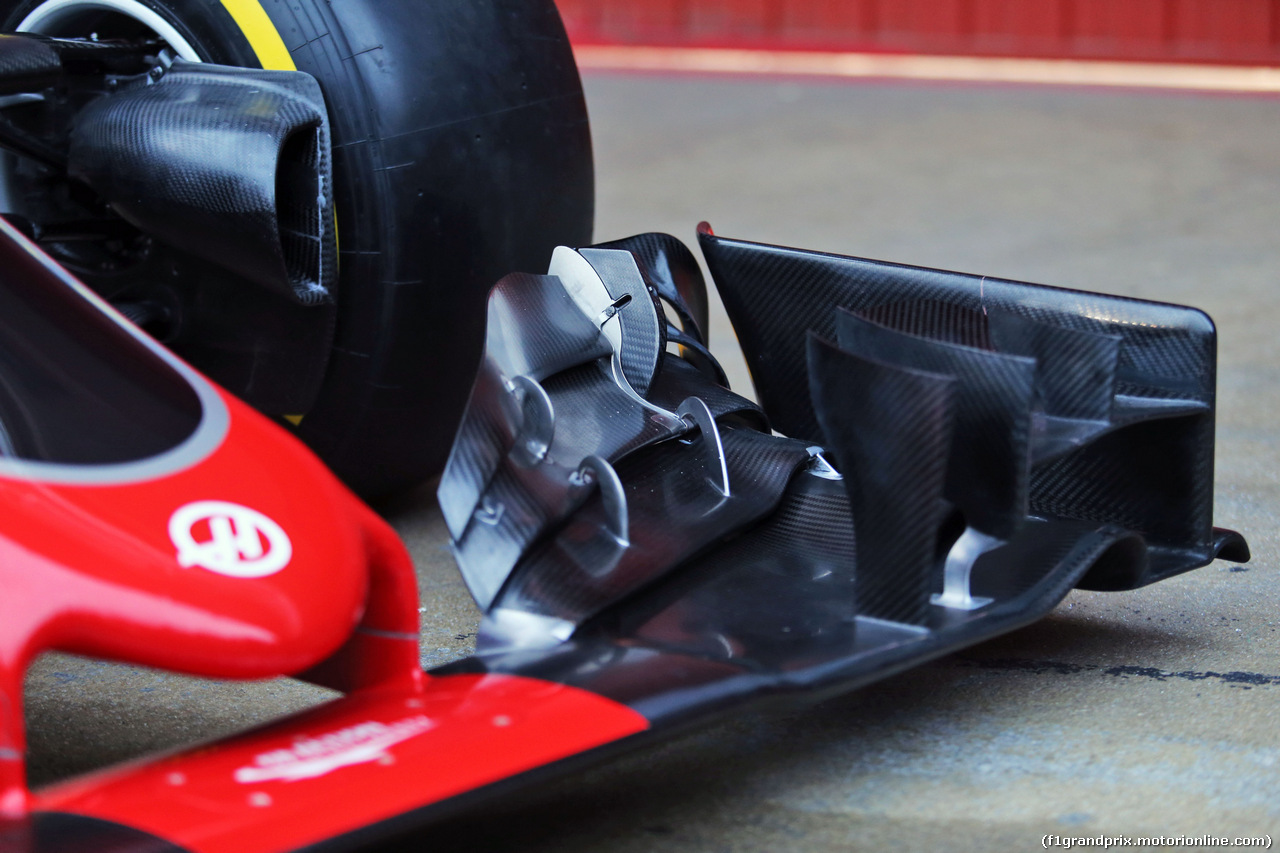 TEST F1 BARCELLONA 22 FEBBRAIO, Haas VF-16 front wing detail.
22.02.2016.