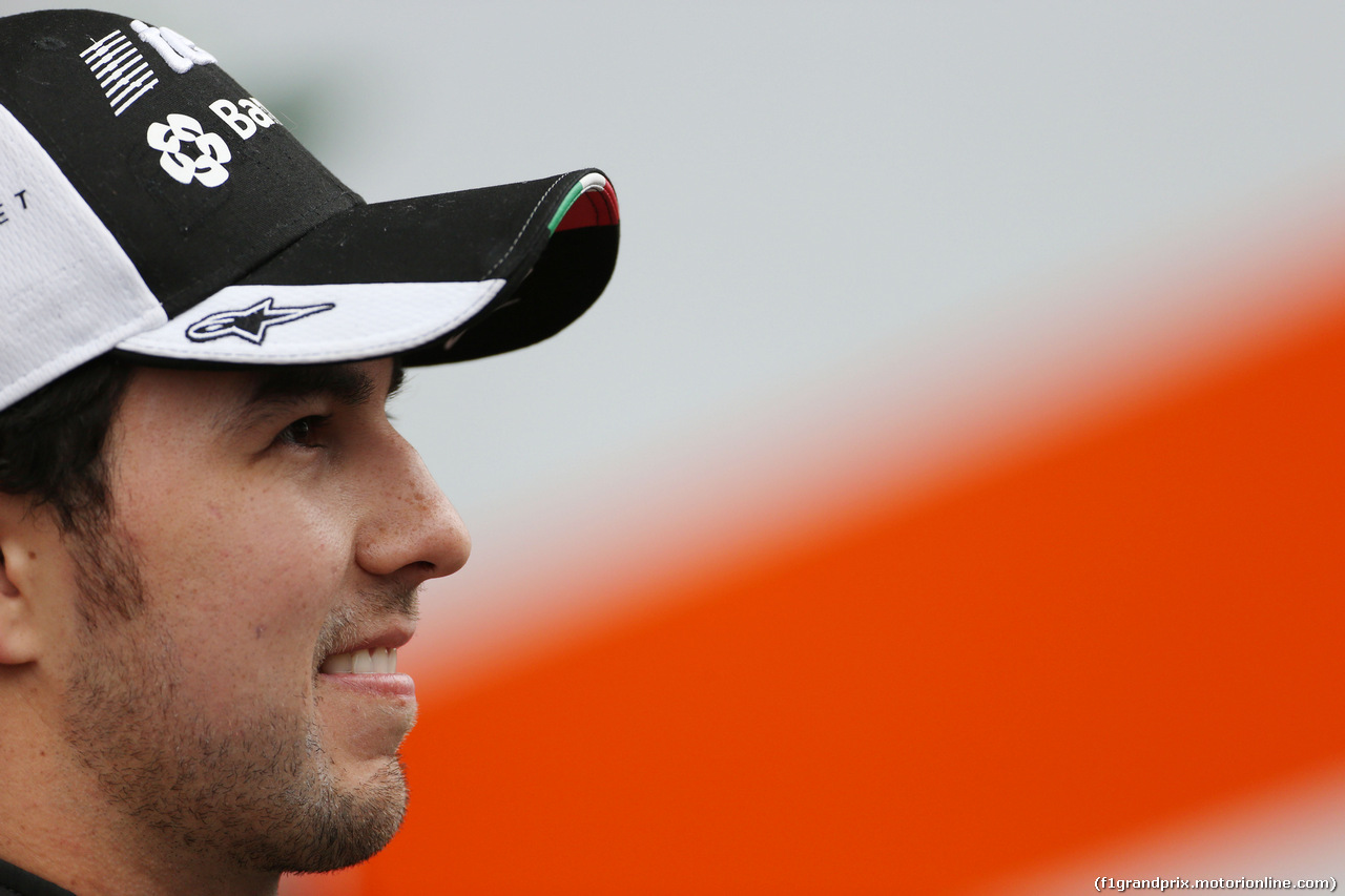 TEST F1 BARCELLONA 22 FEBBRAIO, Sergio Perez (MEX) Sahara Force India F1.
22.02.2016.