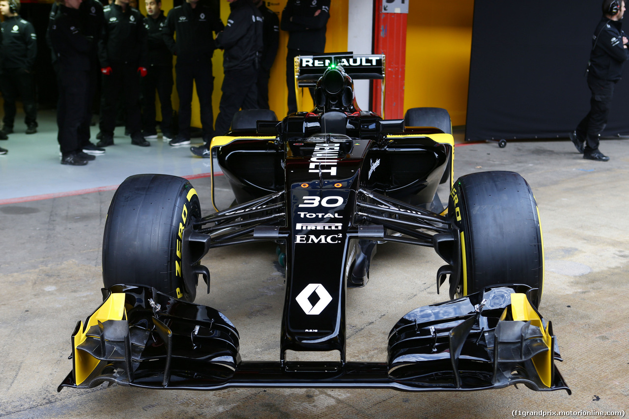 TEST F1 BARCELLONA 22 FEBBRAIO, The Renault Sport F1 Team R16 is revealed.
22.02.2016.