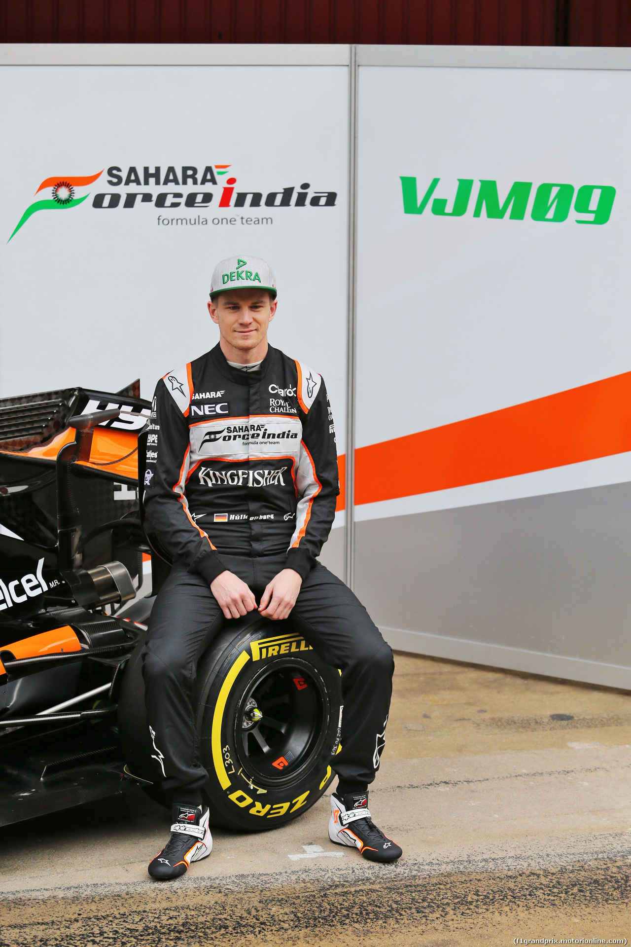 TEST F1 BARCELLONA 22 FEBBRAIO, Nico Hulkenberg (GER) Sahara Force India F1 at the Sahara Force India F1 VJM09 unveiling.
22.02.2016.