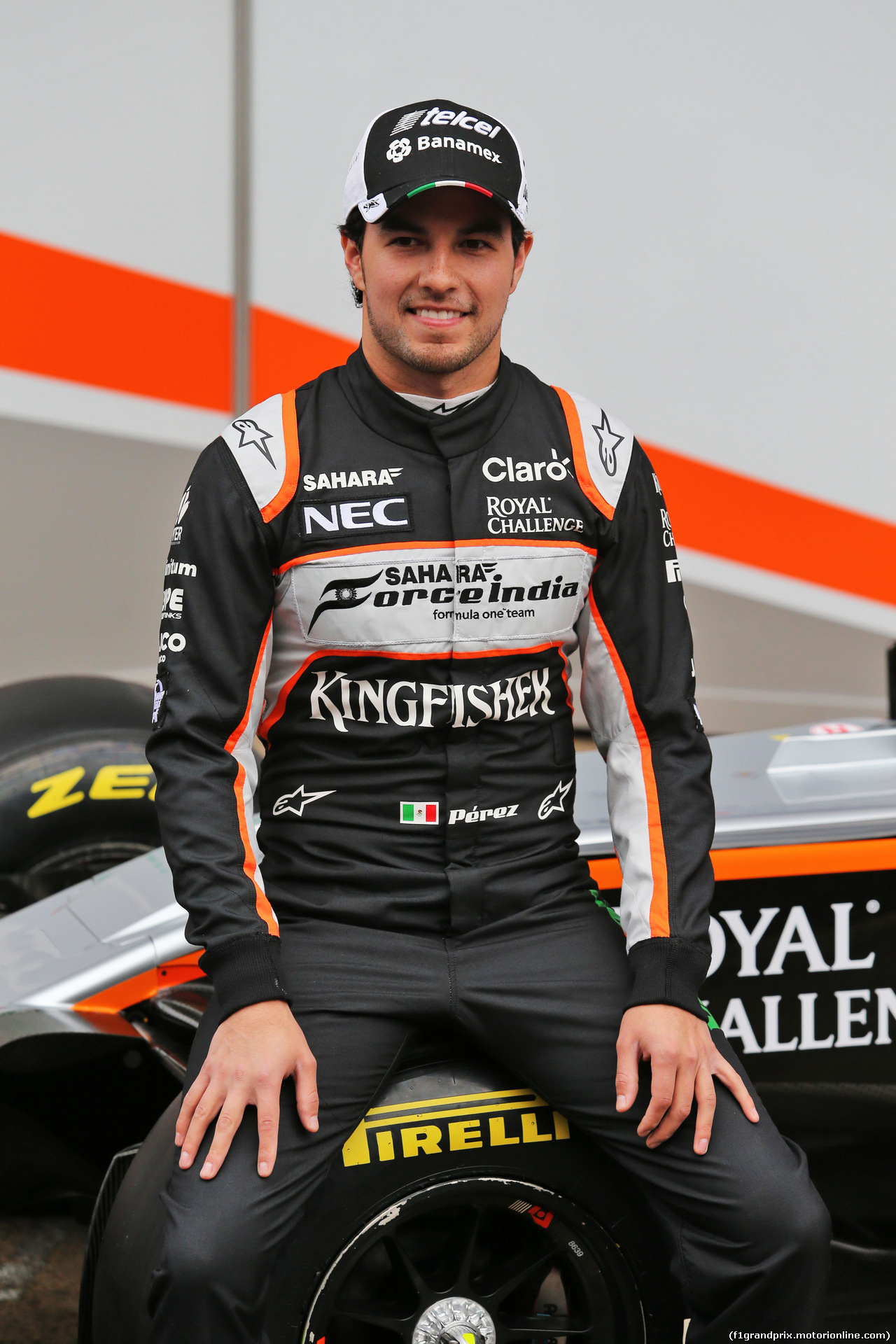 TEST F1 BARCELLONA 22 FEBBRAIO, Sergio Perez (MEX) Sahara Force India F1 at the Sahara Force India F1 VJM09 unveiling.
22.02.2016.